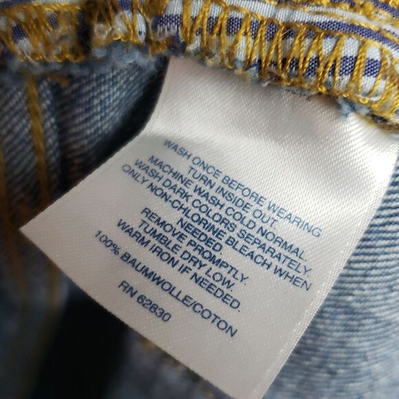 Land's End Women's 12 High Rise Straight Blue Jeans - Picture 10 of 11